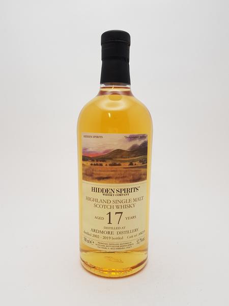 Ardmore 17 yo (2002/2019), Hidden Spirits, 52.7%