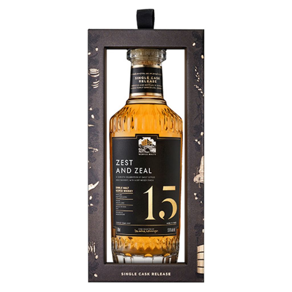 Fettercairn 15 yo (2007), Wemyss Malts - Single Cask Release, 53.6%