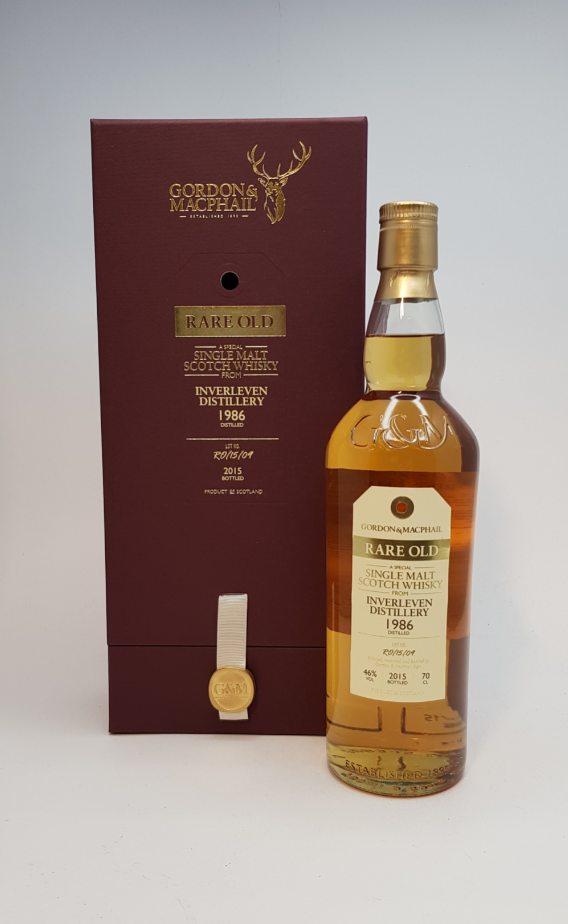 Inverleven 1986 (bottled 2015), Gordon & MacPhail - Rare Old, 46%