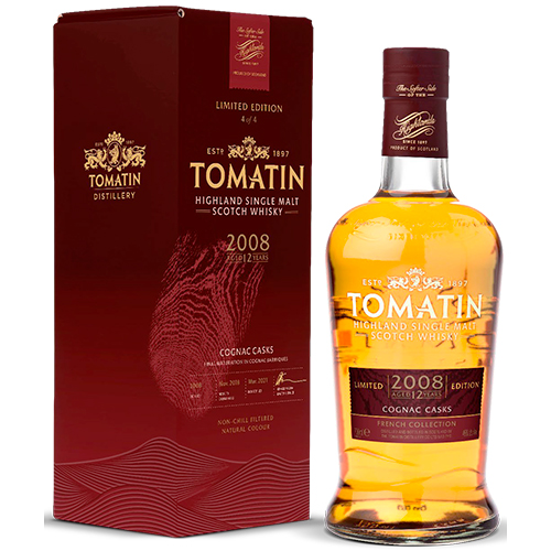 Tomatin 12 yo (2008/2021), The French Collection - Cognac, 46%