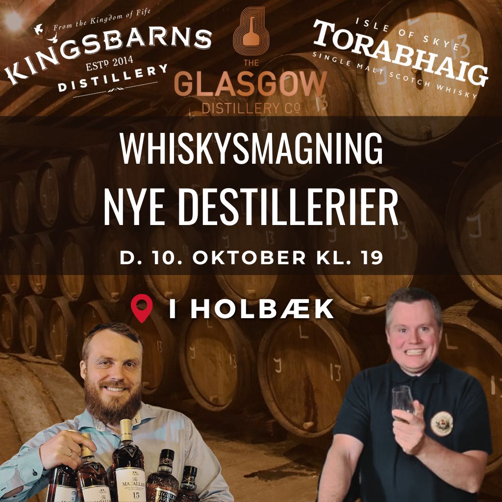 Whiskysmagning med Nye Destillerier hos Vault of Spirits – FYSISK – d. 10. oktober 2025 kl. 19.00